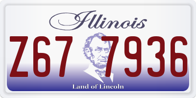 IL license plate Z677936