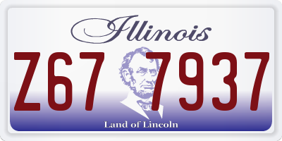 IL license plate Z677937