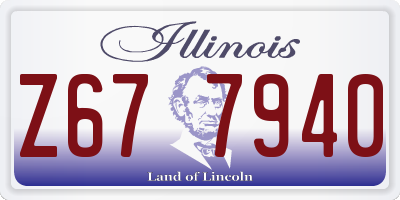 IL license plate Z677940