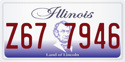 IL license plate Z677946