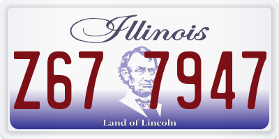IL license plate Z677947