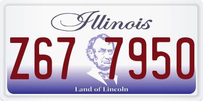 IL license plate Z677950