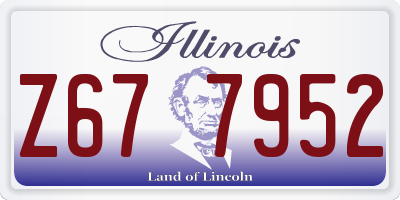 IL license plate Z677952