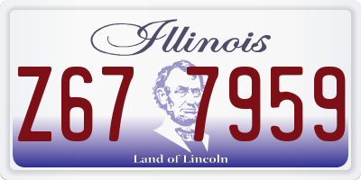 IL license plate Z677959