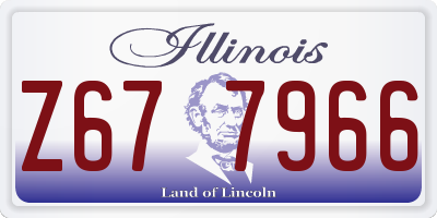 IL license plate Z677966