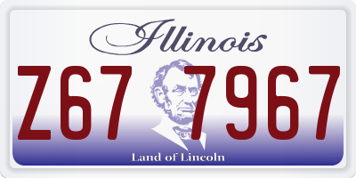 IL license plate Z677967