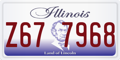 IL license plate Z677968