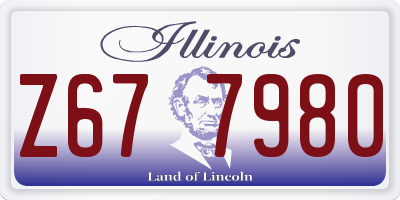 IL license plate Z677980