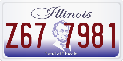 IL license plate Z677981
