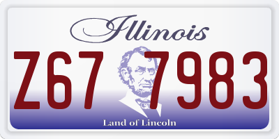 IL license plate Z677983