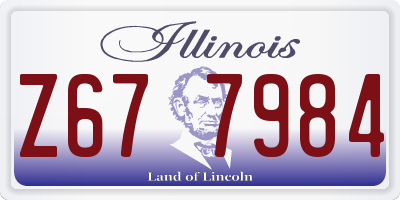 IL license plate Z677984