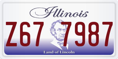 IL license plate Z677987