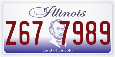 IL license plate Z677989