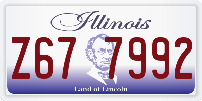 IL license plate Z677992