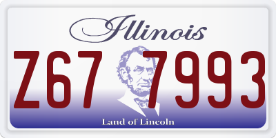 IL license plate Z677993