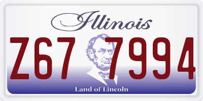 IL license plate Z677994