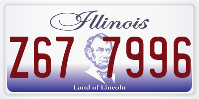 IL license plate Z677996