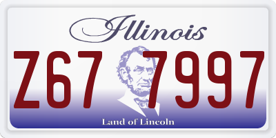 IL license plate Z677997