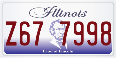 IL license plate Z677998