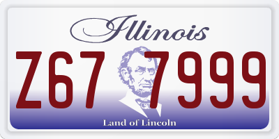 IL license plate Z677999