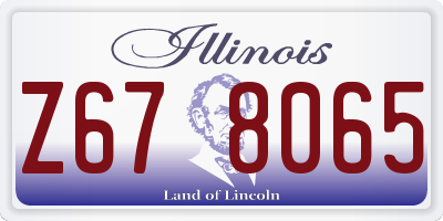 IL license plate Z678065