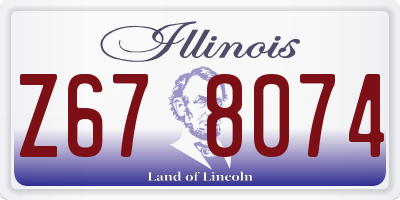 IL license plate Z678074