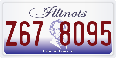 IL license plate Z678095