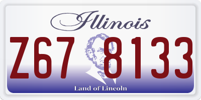 IL license plate Z678133