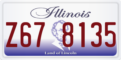 IL license plate Z678135