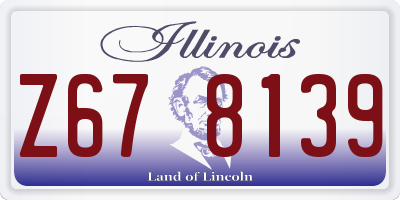IL license plate Z678139