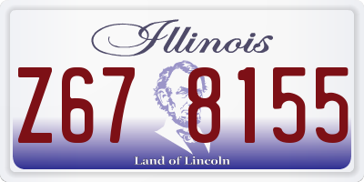 IL license plate Z678155