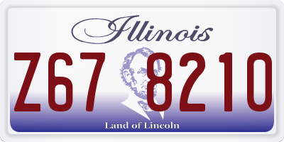 IL license plate Z678210