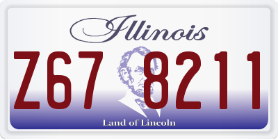 IL license plate Z678211