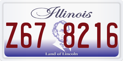 IL license plate Z678216