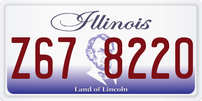 IL license plate Z678220