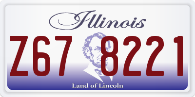 IL license plate Z678221