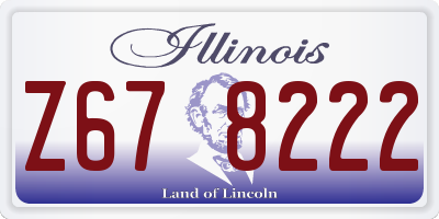 IL license plate Z678222