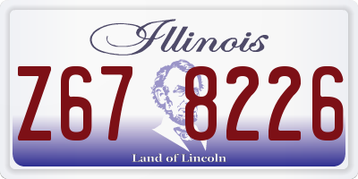 IL license plate Z678226