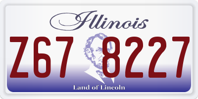 IL license plate Z678227