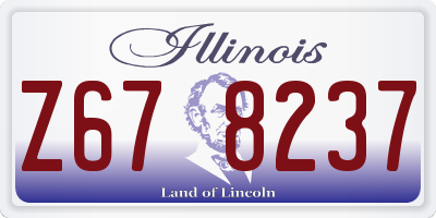 IL license plate Z678237