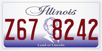 IL license plate Z678242