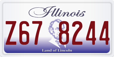 IL license plate Z678244