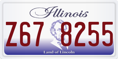 IL license plate Z678255