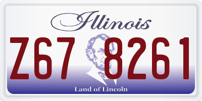 IL license plate Z678261