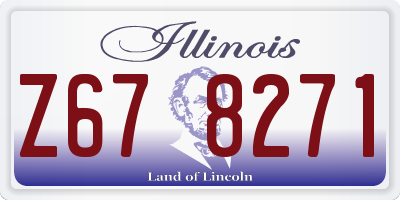 IL license plate Z678271