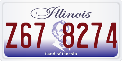IL license plate Z678274