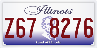 IL license plate Z678276