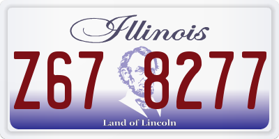 IL license plate Z678277