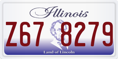 IL license plate Z678279