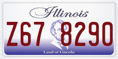 IL license plate Z678290